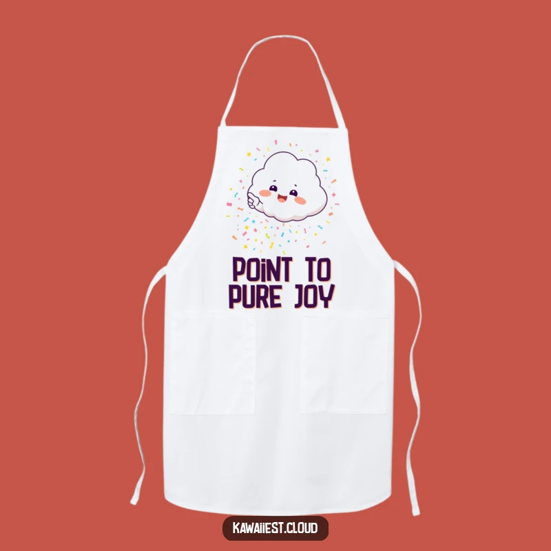 Funny Cloud Confetti Apron: Cook Up Fun with Cheerful Style!