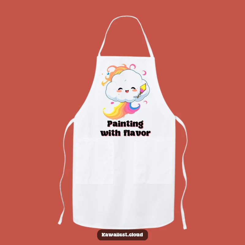 Funny Cloud Painter Apron: Artistic Protection for Creative Cooks