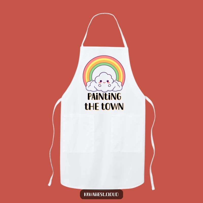 Funny Cloud Rainbow Apron: Cook with Magic, Perfect Gift