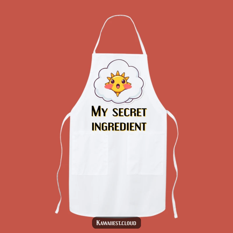 Funny Surprised Cloud Apron - Cheerful Kitchen Wear, Perfect Sunny Gift