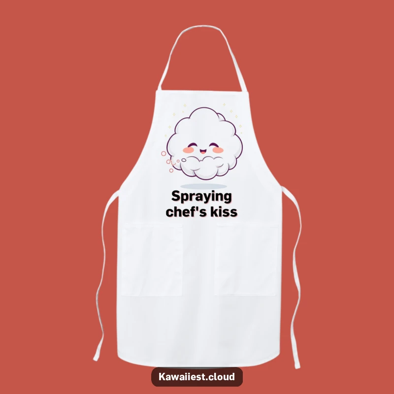 Funny Giggling Cloud Apron - Sprays Kitchen Fun & Perfect Humorous Gift!