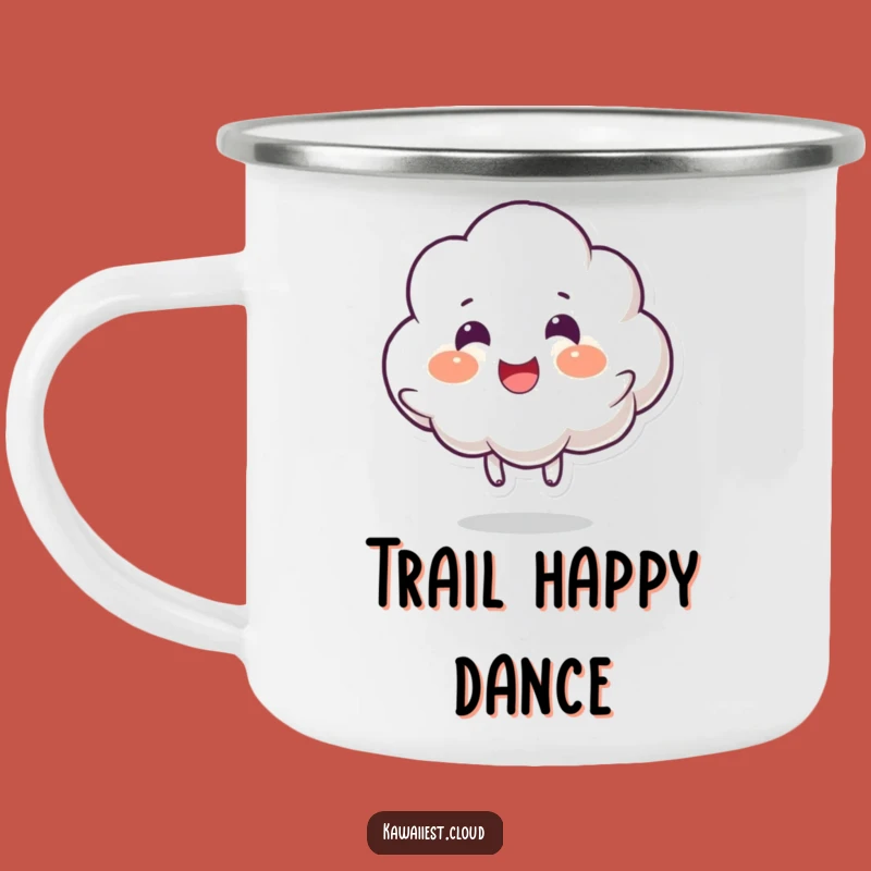 Funny Cloud Bounce Camping Mug: Durable Character Cup for Joyful Adventures