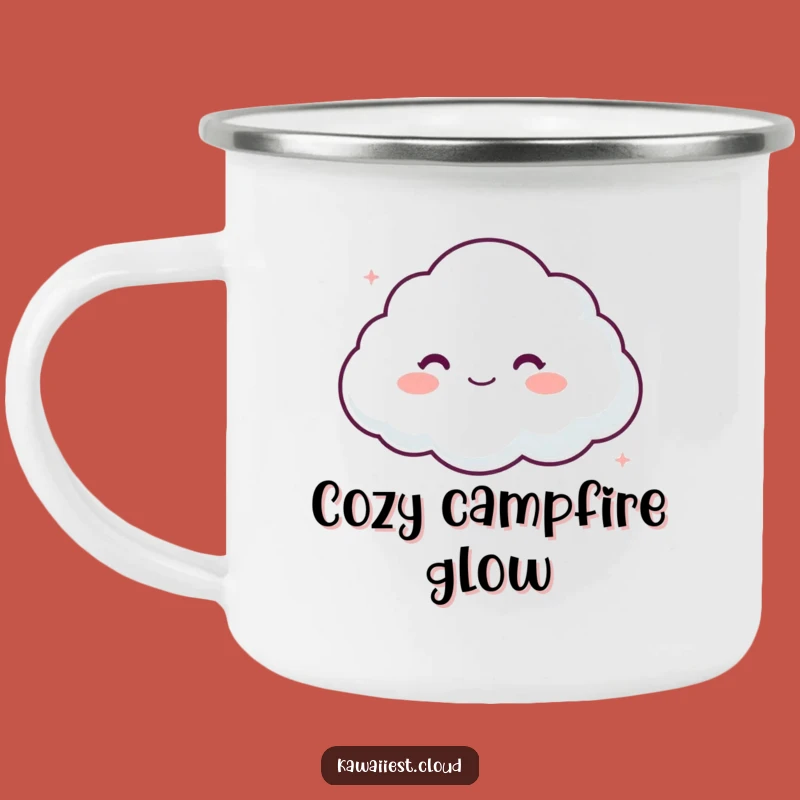 Funny Cloud Comfort Camping Mug: Durable Character Cup for Gentle Adventures