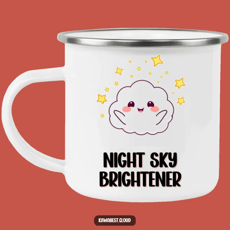 Funny Cloud Firefly Camping Mug: Durable & Whimsical Cup