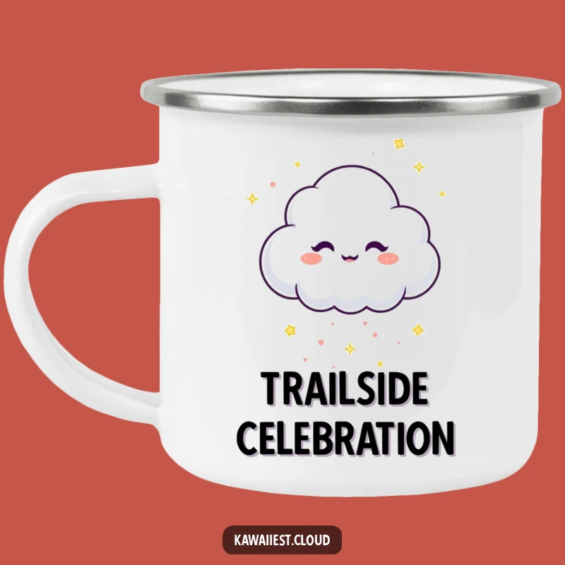 Funny Confetti Cloud Camping Mug: Sparkly Sips for Adventurous Fun