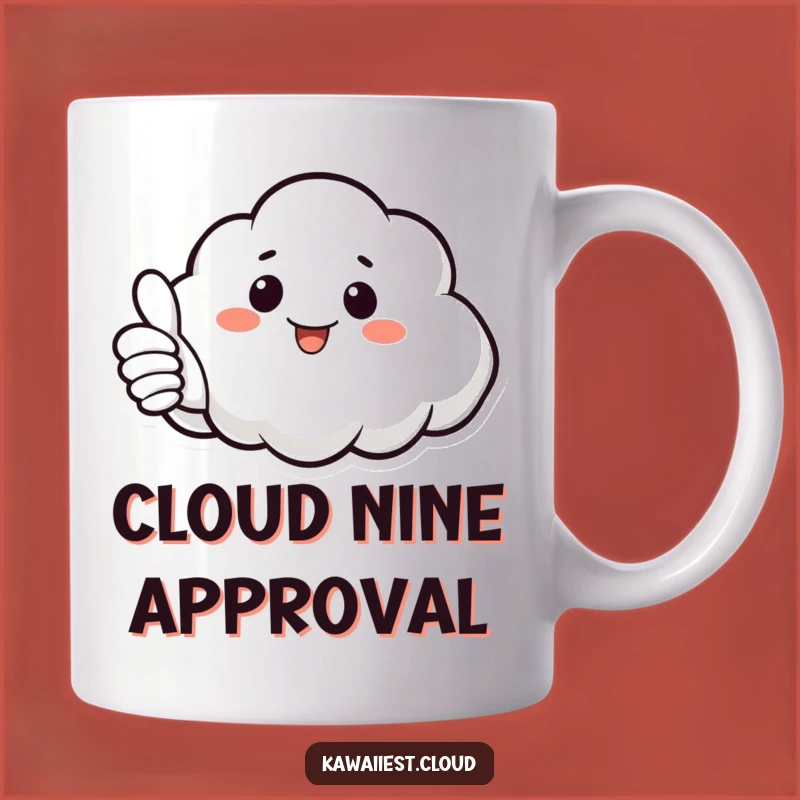 Funny Cloud Thumbs Up Mug: A Hilarious Positive Affirmation Gift