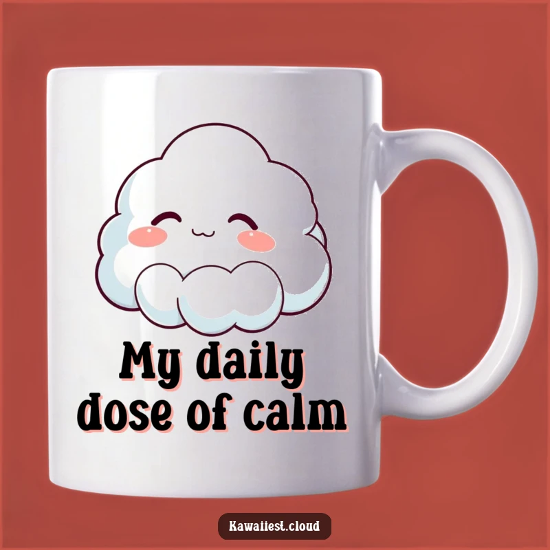 Funny Cloud Sigh Mug: Relaxing Character Gift for Stress Relief