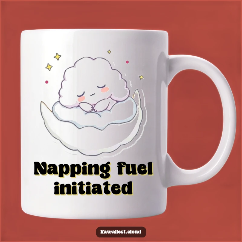 Funny Sleeping Cloud Mug - Naps on Moon, Perfect Relaxing Gift!