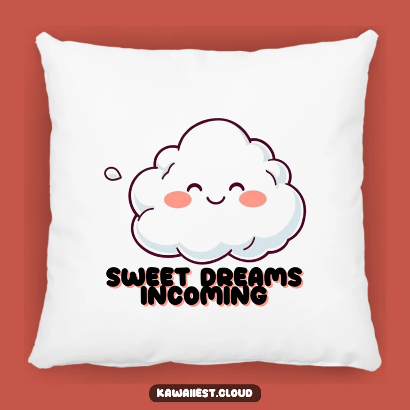 Funny Breeze Cloud Pillow: Smiling Character, Soft Comfort, Cozy Humorous Gift
