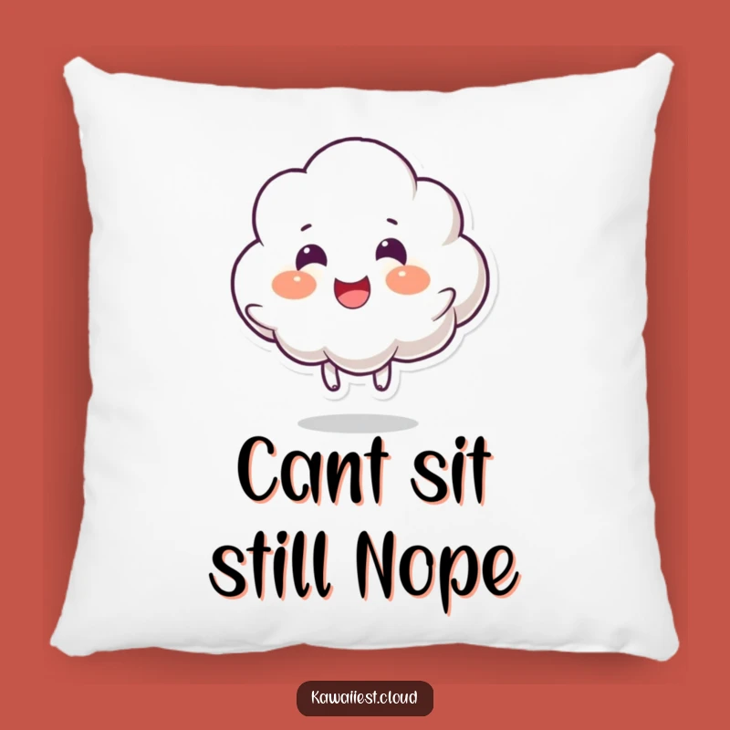 Funny Cloud Bounce Pillow: Soft Character Accent for Joyful Comfort