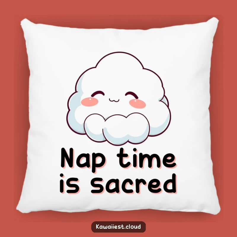 Funny Cloud Sigh Pillow: Soft Character Accent for Cozy Comfort