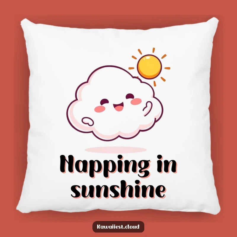 Funny Cloud Spinning Sun Pillow: Cozy Celestial Decor, Perfect Dreamy Gift
