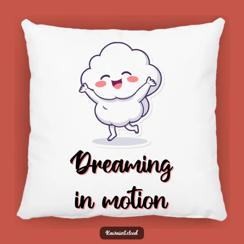 Funny Dancing Cloud Pillow: Cozy & Energetic Character Accent, Wonderful Humorous Gift