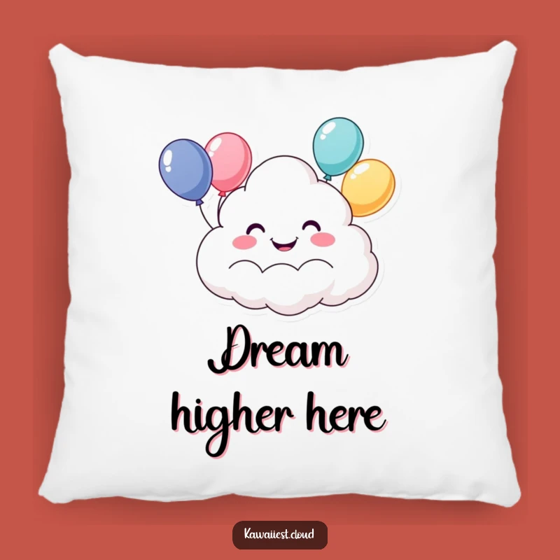 Funny Happy Cloud Pillow: Cozy Balloon Character Cushion for Comfort