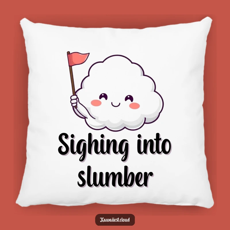 Funny Happy Cloud Pillow - Huggable Peace & Happy Sighs, Gift!