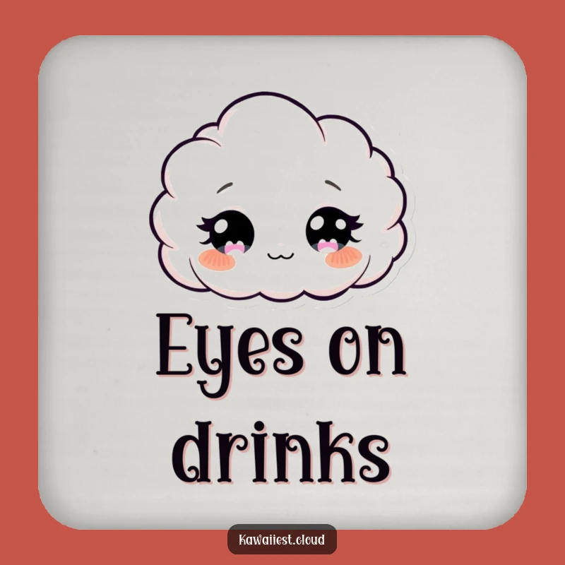 Funny Cloud Coasters: Curious Peering Protection, Whimsical Table Decor