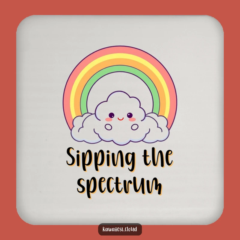 Funny Cloud Rainbow Coaster: Magical Protection, Perfect Gift