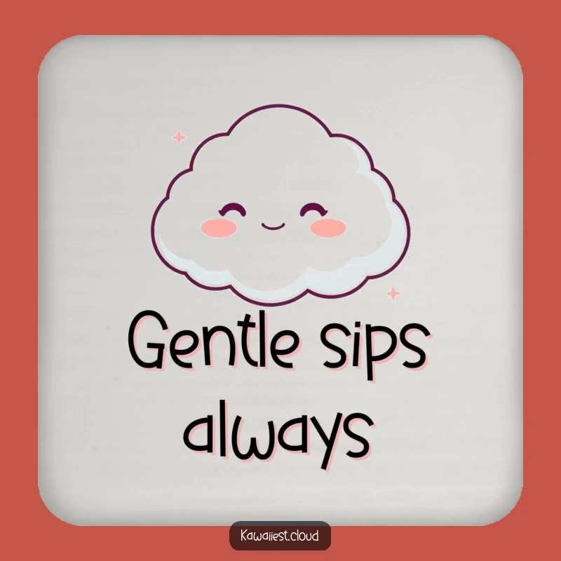 Funny Cloud Comfort Coaster: Protect Surfaces with Characterful Gentleness