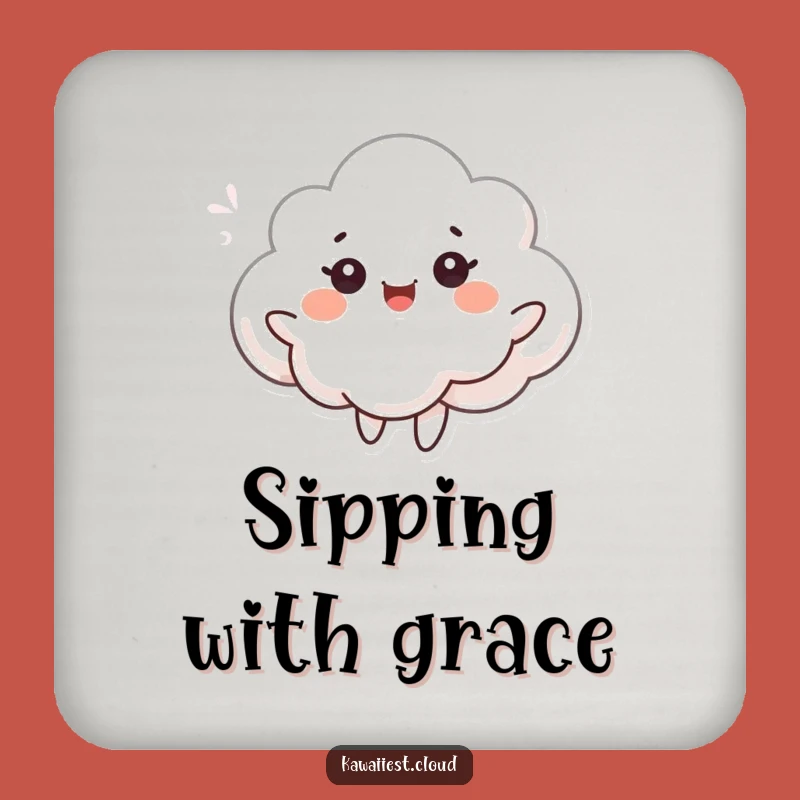 Funny Dancing Cloud Coaster: Protect Surfaces with Joy