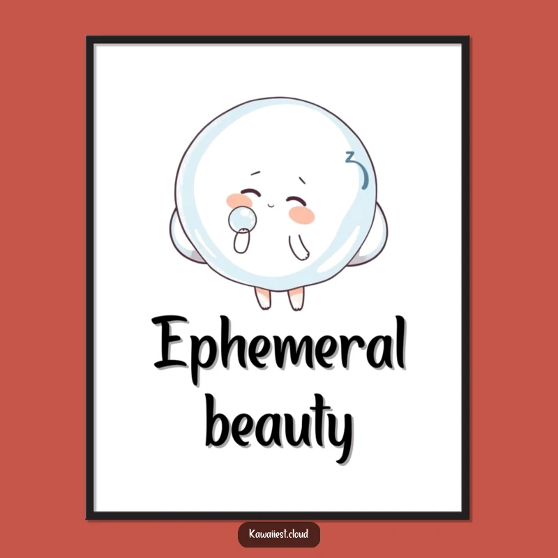 Funny Cloud Bubble Poster: Whimsical Art for Your Walls