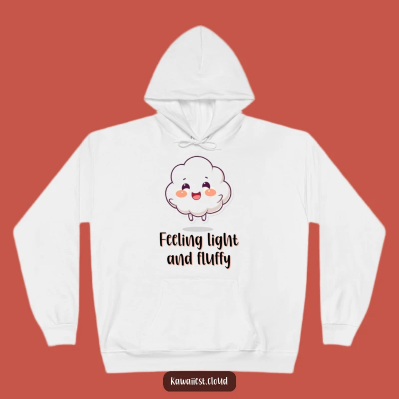 Funny Cloud Bounce Hoodie: Cozy Character Wear for Playful Comfort