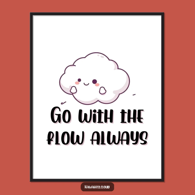 Happy Cloud Breeze Free Printable Wall Art - Cheerful Downloadable Gift