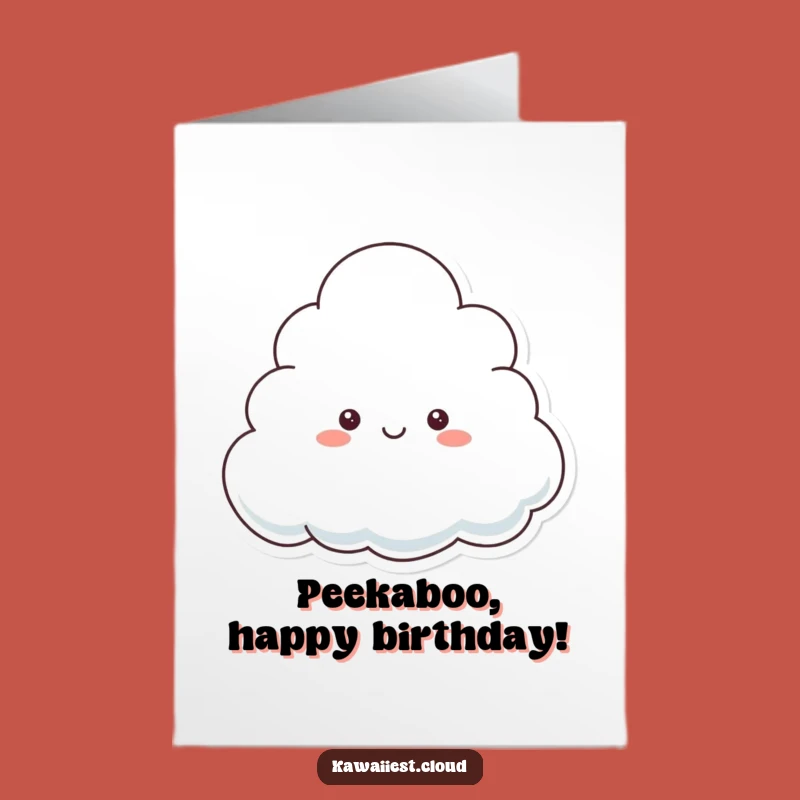 Free Printable Birthday Card: Peek-a-Boo Cloud, Funny Downloadable Gift!