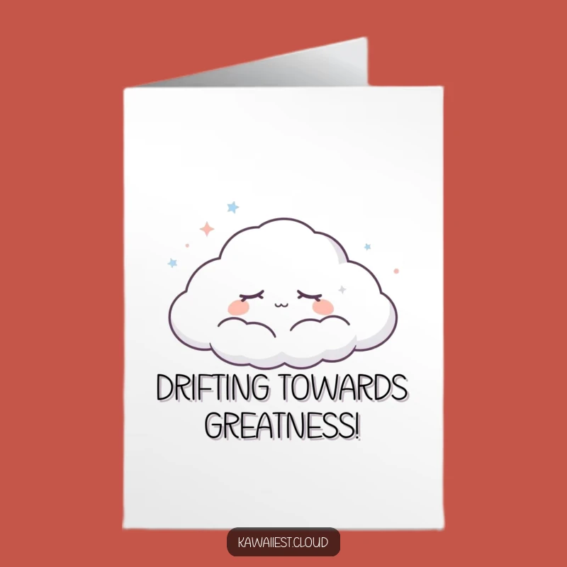 Free Printable Dreamy Cloud Congrats Card: Serene Downloadable Celebration!