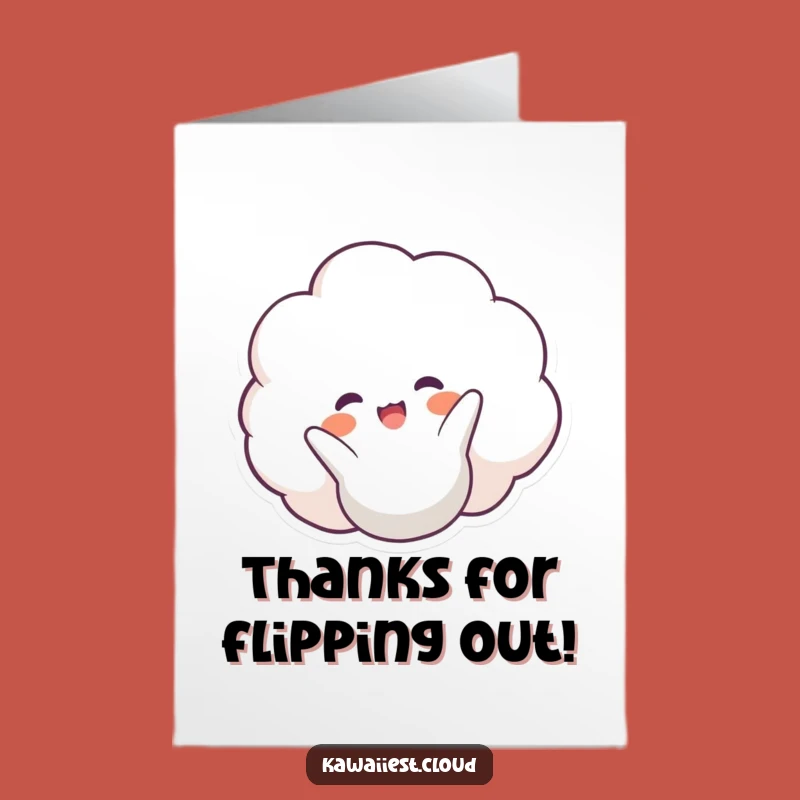 Free Printable Thank You Card: Happy Cloud's Flip, Charming Downloadable Gift