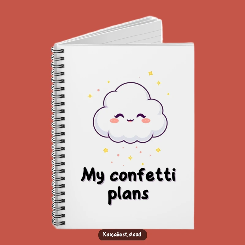 Funny Confetti Cloud Notebook: Jot Down Your Mischievous Ideas