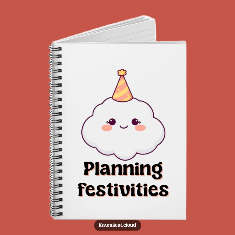 Funny Party Cloud Notebook: Jot Down Celebrations, Tiny Hat, Perfect Funny Gift for Planners