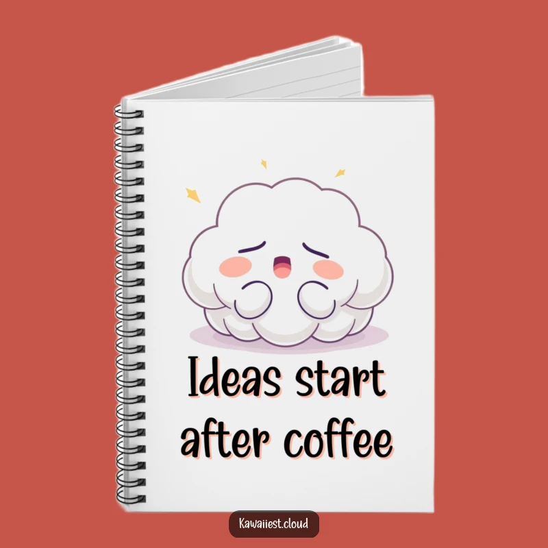 Funny Sleepy Cloud Yawn Notebook - Journal Your Dreams with Humor