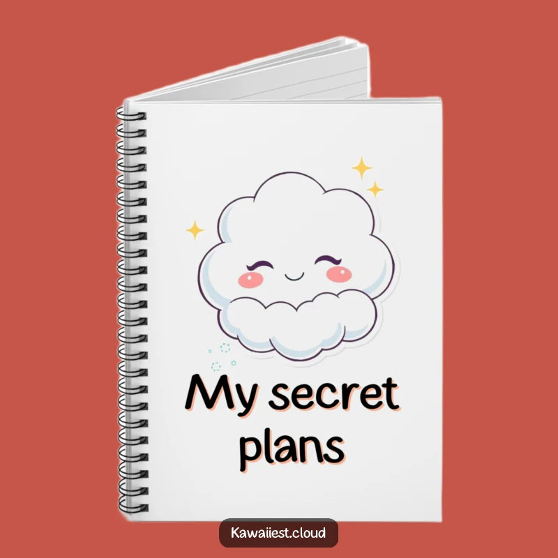 Funny Winking Cloud Notebook: Playful Ideas, Sparkle Journal