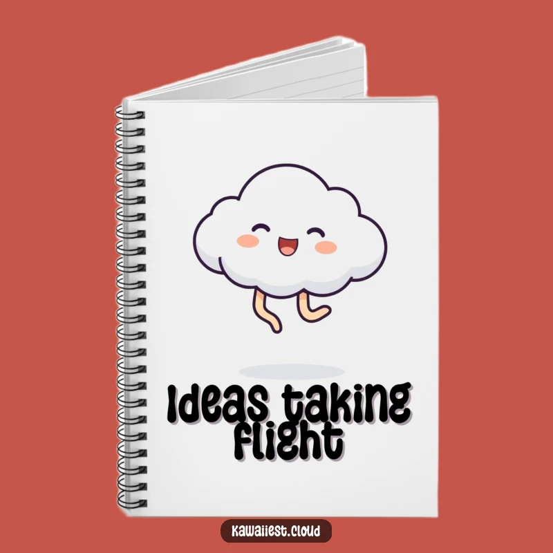 Funny Playful Cloud Notebook: Jot Down Ideas, Kicking Legs, Perfect Funny Gift for Creatives