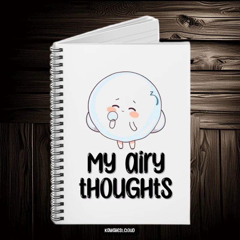 Funny Cloud Notebook: A notebook featuring a cloud blowing a giant bubble, perfect for writing down your imaginative thoughts.
