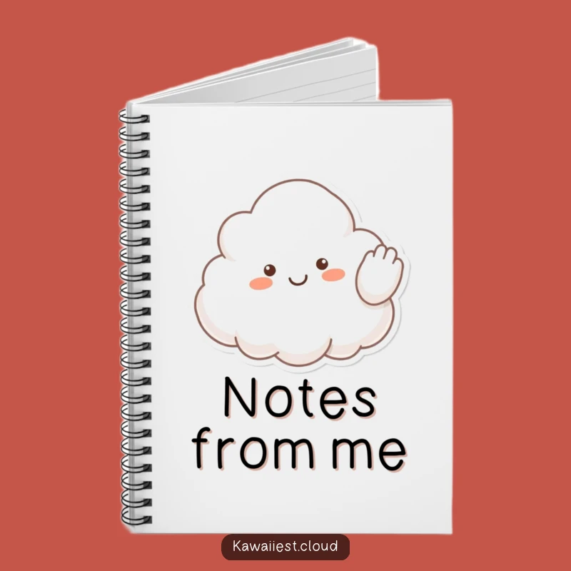 Funny Waving Cloud Notebook: Happy Greeting, Friendly Journal, Creative Humorous Gift