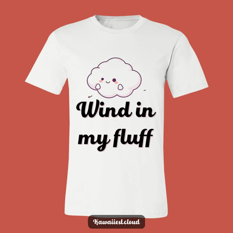 Funny Cloud Breeze T-Shirt - Happy Gliding Character Apparel Gift