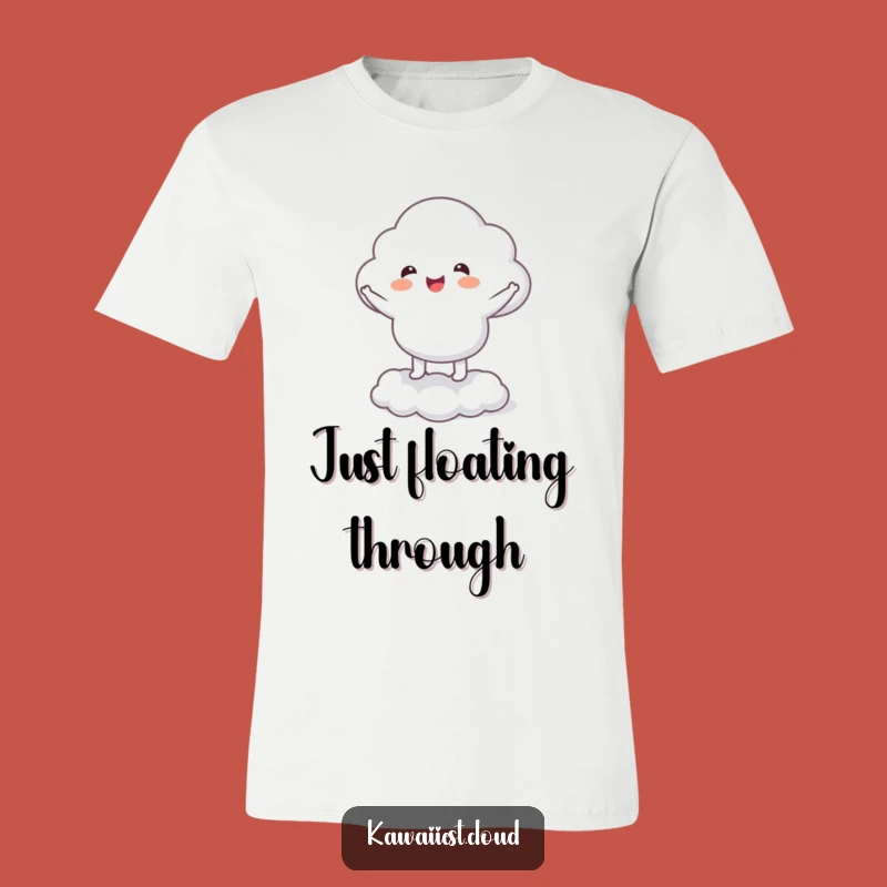 Funny Cloud Dancer T-Shirt: Humorous Character Jig Design for Joyful People