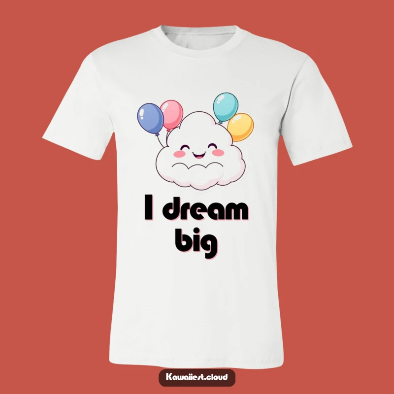 Funny Happy Cloud T-Shirt: Joyful Balloon Character Tee for Laughter