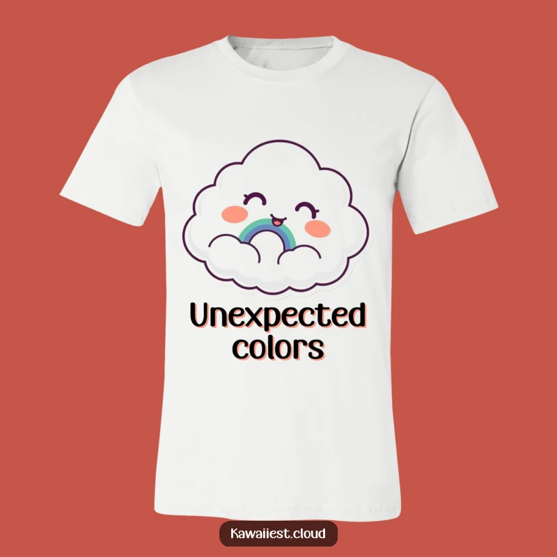 Funny Cloud Rainbow Surprise T-Shirt: Wear Your Joyful Discoveries