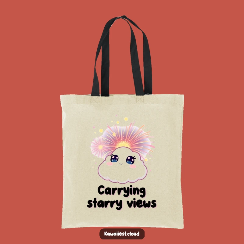 Funny Cloud Firework Tote Bag - Carry Your Wonder with Style Gift