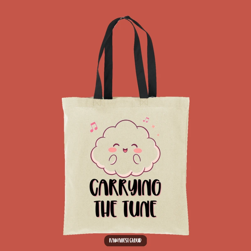 Funny Cheerful Cloud Tote Bag: Airy Tune Style, Ideal Humorous Gift for Her