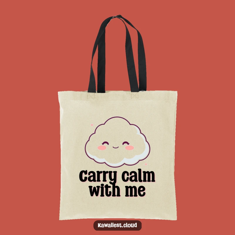 Funny Cloud Comfort Tote Bag: Spacious Character Carryall for Gentle Errands