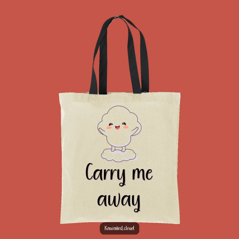 Funny Cloud Jig Tote Bag: Humorous Character Dance Accessory for Everyday Fun