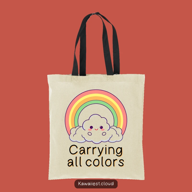 Funny Cloud Rainbow Tote Bag: Carry the Magic, Great Gift
