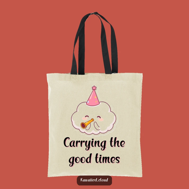 Funny Party Cloud Tote Bag: Carry the Party Wherever You Go