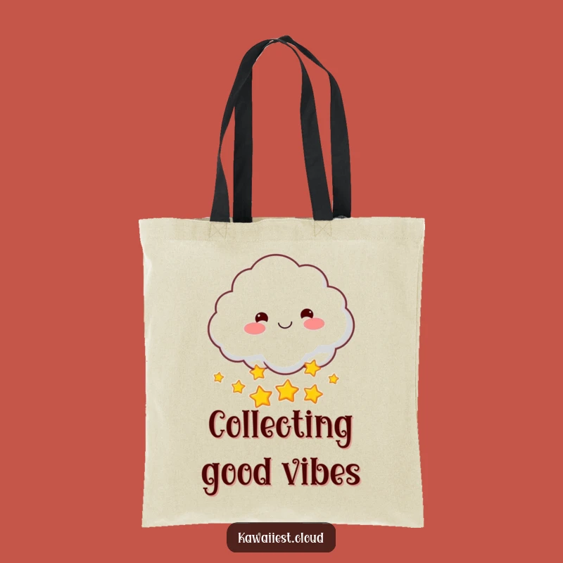 Funny Star-Throwing Cloud Tote Bag: Carry a Handful of Stars